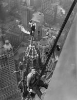 Painters doing a job I would not want on the Woolworth building in NYC, 1926