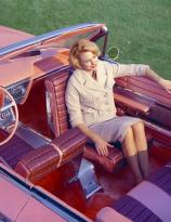 1961 Buick Flamingo with swiveling passenger seat, a real life Barbie car