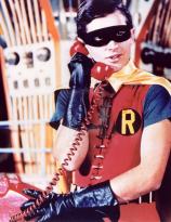 Robin on the Bat Phone