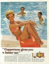 Coppertone ad featuring Tippi Hedren