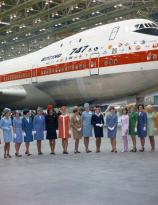 Sept 30, 1968 - First Boeing 747 is rolled out during ceremonies at its assembly facility in Everett, Washington