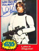 Mark Hamill autographed Star Wars card 125