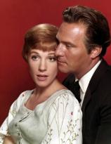 Julie Andrews and Christopher Plummer publicity photos for The Sound of Music (1965)