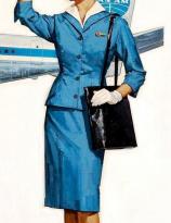 Pam-Am illlustrated stewardess