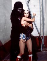 Wonder Woman and some ape whos all hands