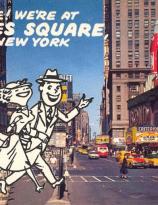 Whee! We’re At Times Square, New York Postcard