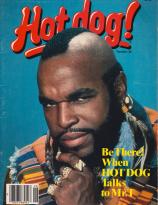 Mr T on the cover of Hot Dog Magazine