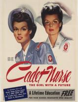 American WW2 era poster for Cadet Nurse Corps