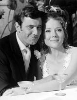 Mr And Mrs James Bond - George Lazenby and Diana Rigg, 1969
