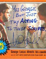 Mark Hamill autographed Star Wars card 321