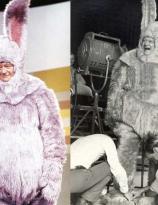 John Wayne as the Easter Bunny on Rowan & Martins Laugh-In