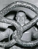 Second biggest pretzel I have ever seen, 1958