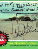Mark Hamill autographed Star Wars card 218
