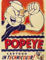 Popeye cartoon poster