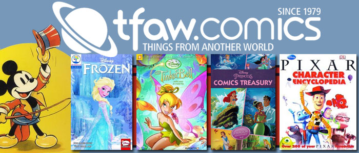 Save 10-20% on kids comics and graphic novels at TFAW.com!